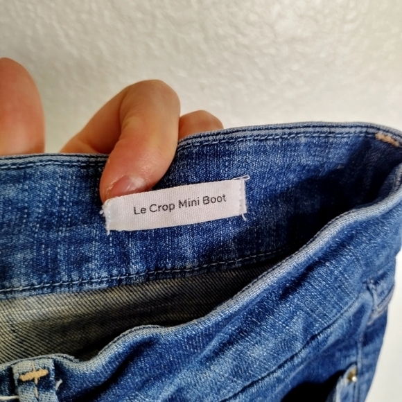 Frame Le Crop Mini Boot High-Rise Stretch Boot-Cut Jeans sz 30 - Picture 9 of 10